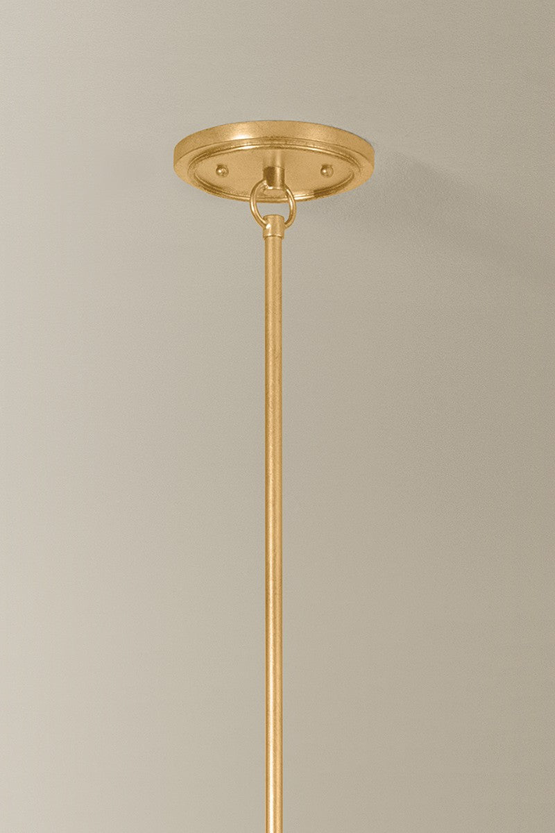Hudson Valley - 4548-VGL - Three Light Chandelier - Dekalb - Vintage Gold Leaf
