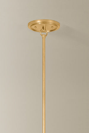 Hudson Valley - 4548-VGL - Three Light Chandelier - Dekalb - Vintage Gold Leaf
