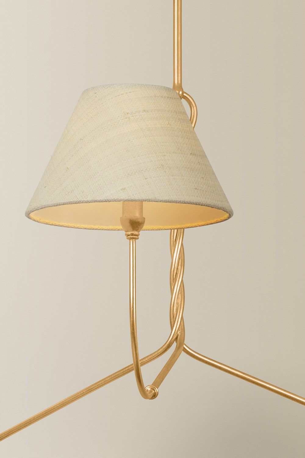 Hudson Valley - 4548-VGL - Three Light Chandelier - Dekalb - Vintage Gold Leaf