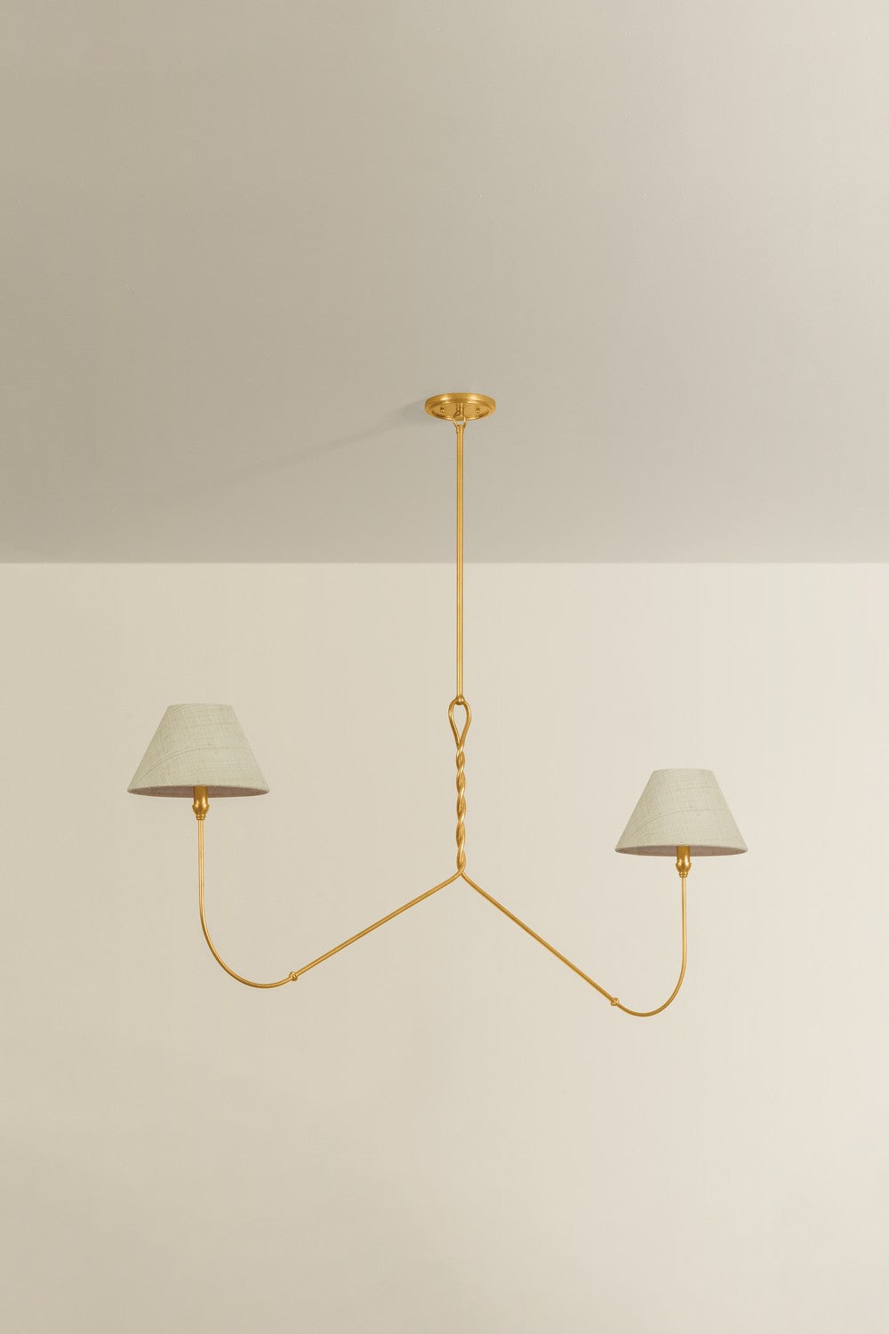Hudson Valley - 4560-VGL - Two Light Linear - Dekalb - Vintage Gold Leaf