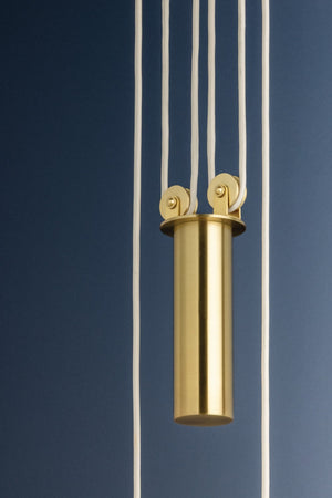 Hudson Valley - 4751-AGB/SWH - LED Pendant - Emmons - Aged Brass