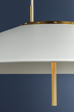 Hudson Valley - 4751-AGB/SWH - LED Pendant - Emmons - Aged Brass