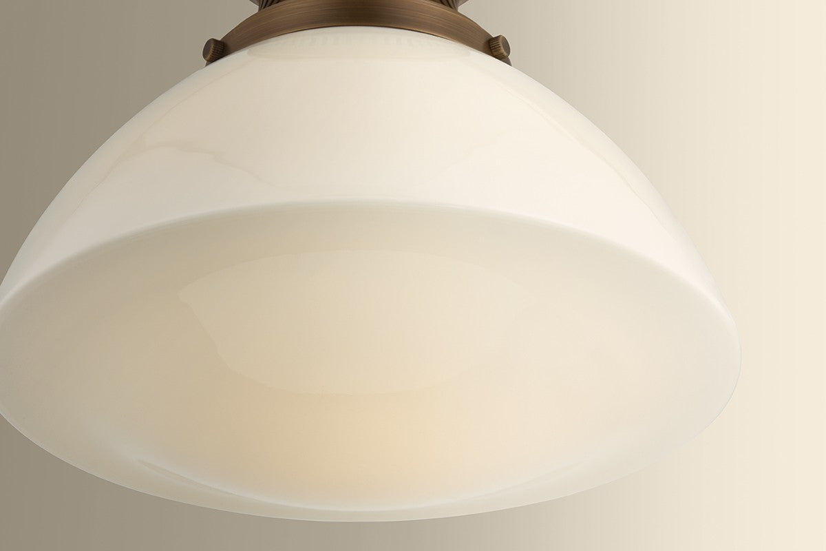Hudson Valley - 4913-HB - One Light Flush Mount - Bruceville - Historic Bronze