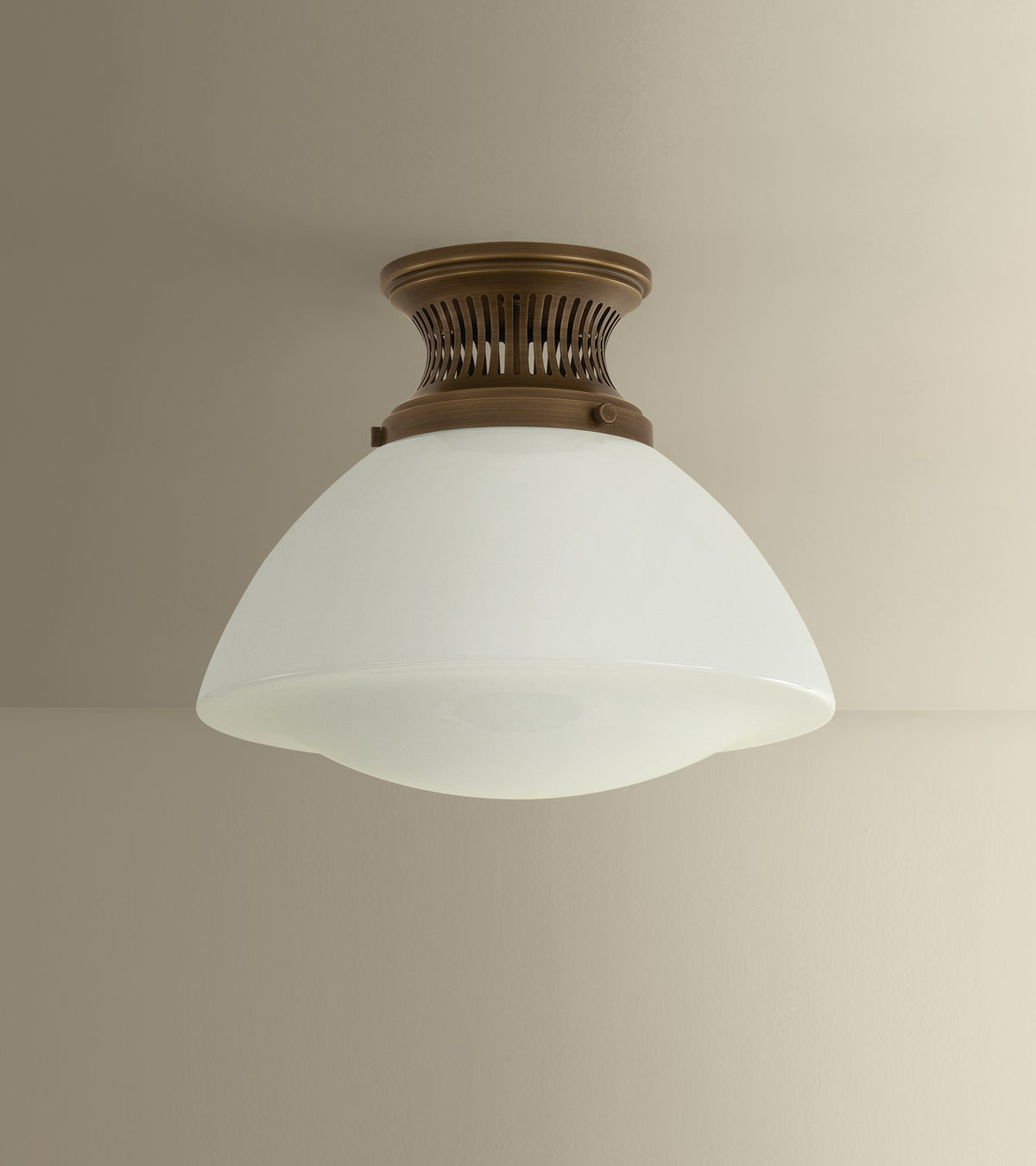 Hudson Valley - 4913-HB - One Light Flush Mount - Bruceville - Historic Bronze
