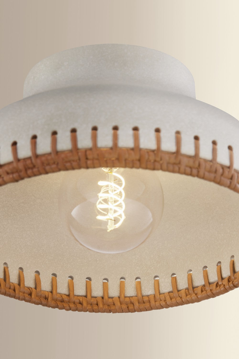 Hudson Valley - 5309-AGB/CCP - One Light Flush Mount - Southfields - Aged Brass