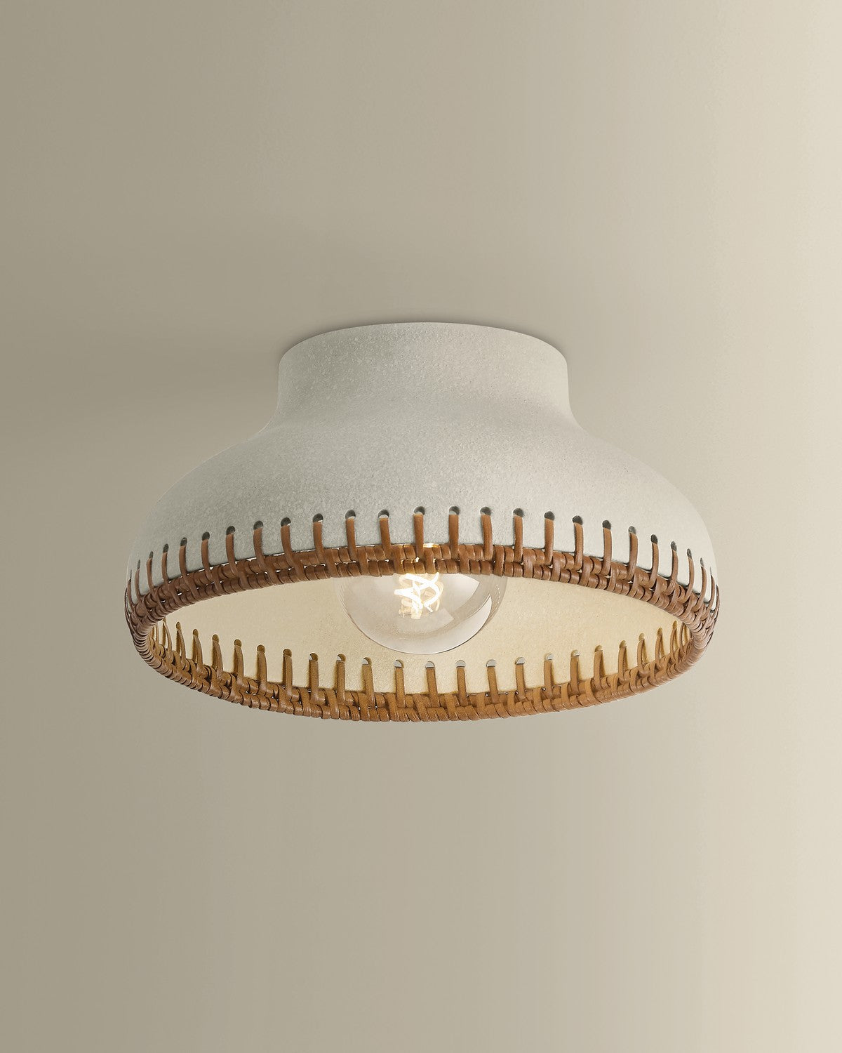 Hudson Valley - 5309-AGB/CCP - One Light Flush Mount - Southfields - Aged Brass
