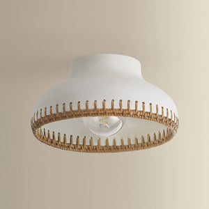Hudson Valley - 5309-AGB/CCP - One Light Flush Mount - Southfields - Aged Brass