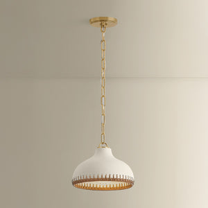 Hudson Valley - 5314-AGB/CCP - One Light Pendant - Southfields - Aged Brass