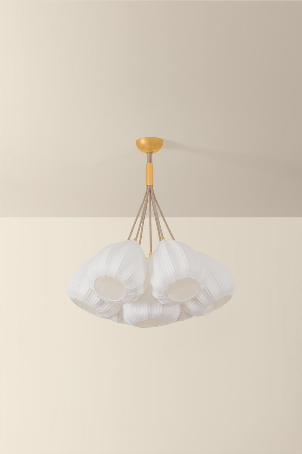 Hudson Valley - 6528-VGL - Seven Light Chandelier - Livonia - Vintage Gold Leaf