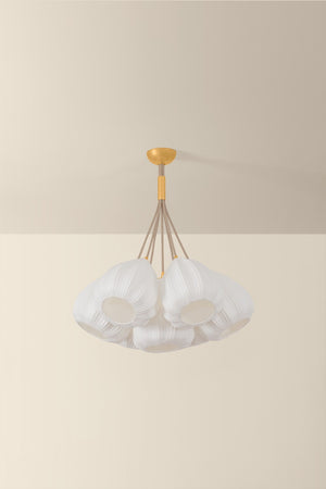 Hudson Valley - 6528-VGL - Seven Light Chandelier - Livonia - Vintage Gold Leaf