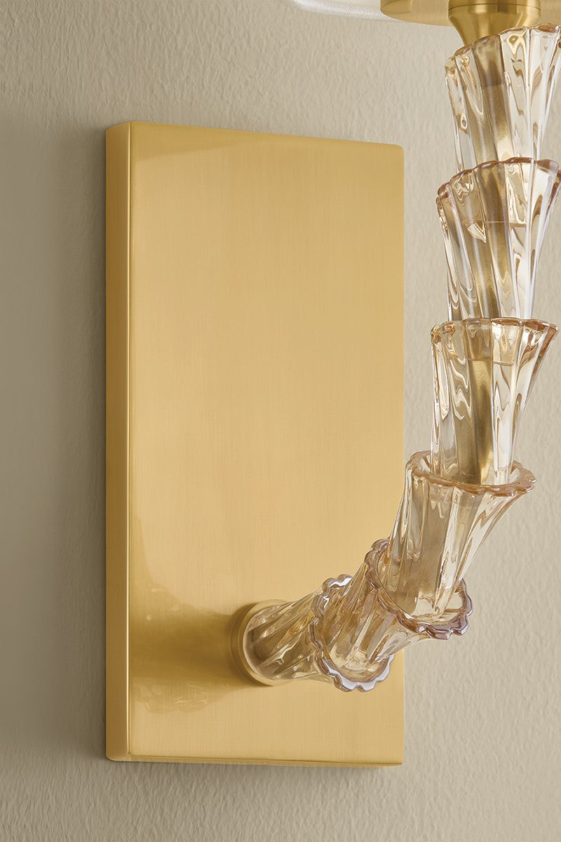Hudson Valley - 6841-AGB - One Light Wall Sconce - Calumet - Aged Brass