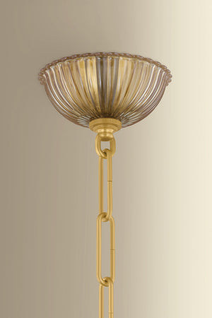 Hudson Valley - 6844-AGB - Four Light Chandelier - Calumet - Aged Brass