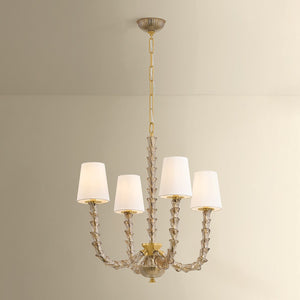 Hudson Valley - 6844-AGB - Four Light Chandelier - Calumet - Aged Brass