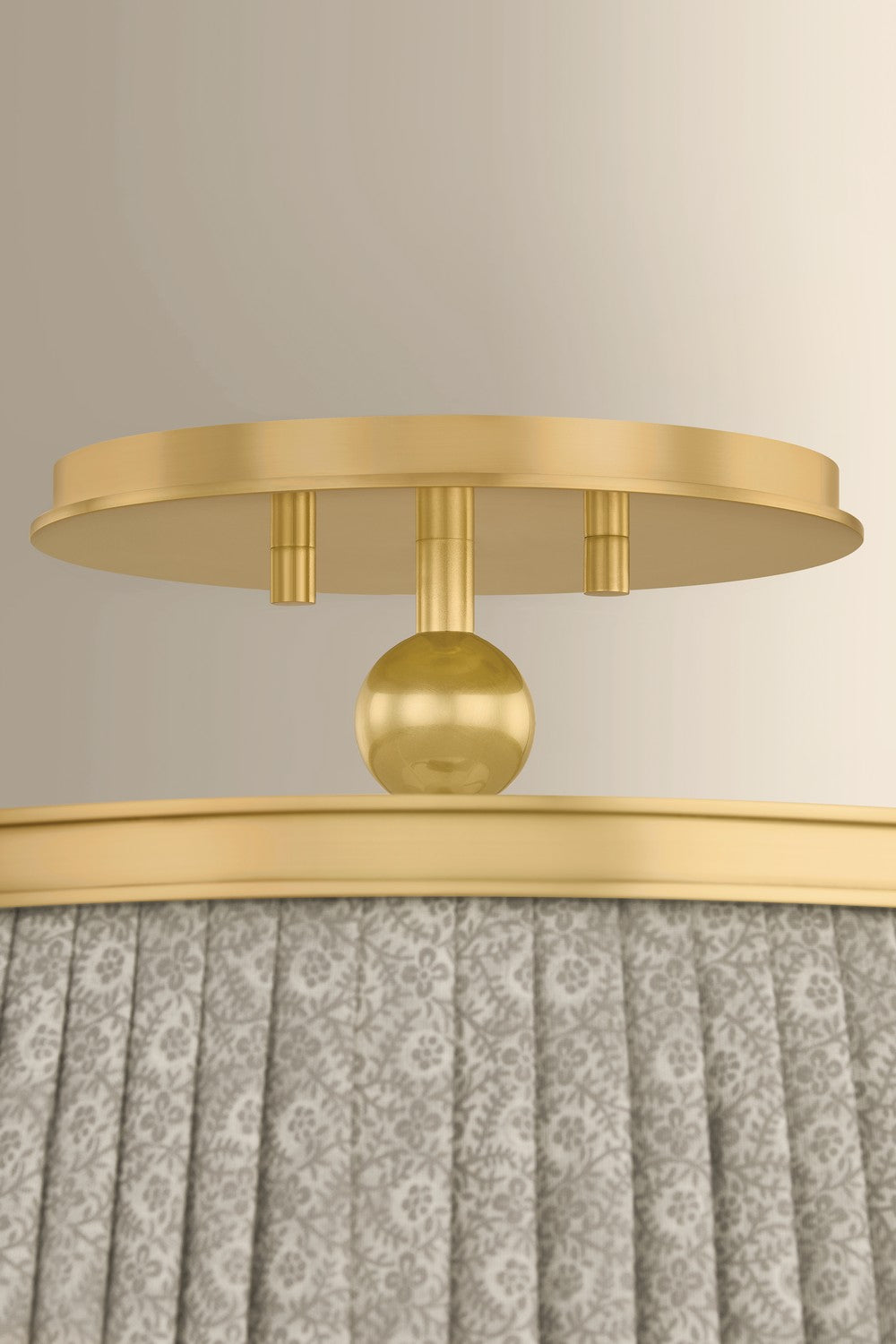 Hudson Valley - 8517-AGB - Two Light Semi Flush Mount - Valeria - Aged Brass