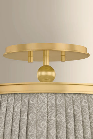 Hudson Valley - 8517-AGB - Two Light Semi Flush Mount - Valeria - Aged Brass