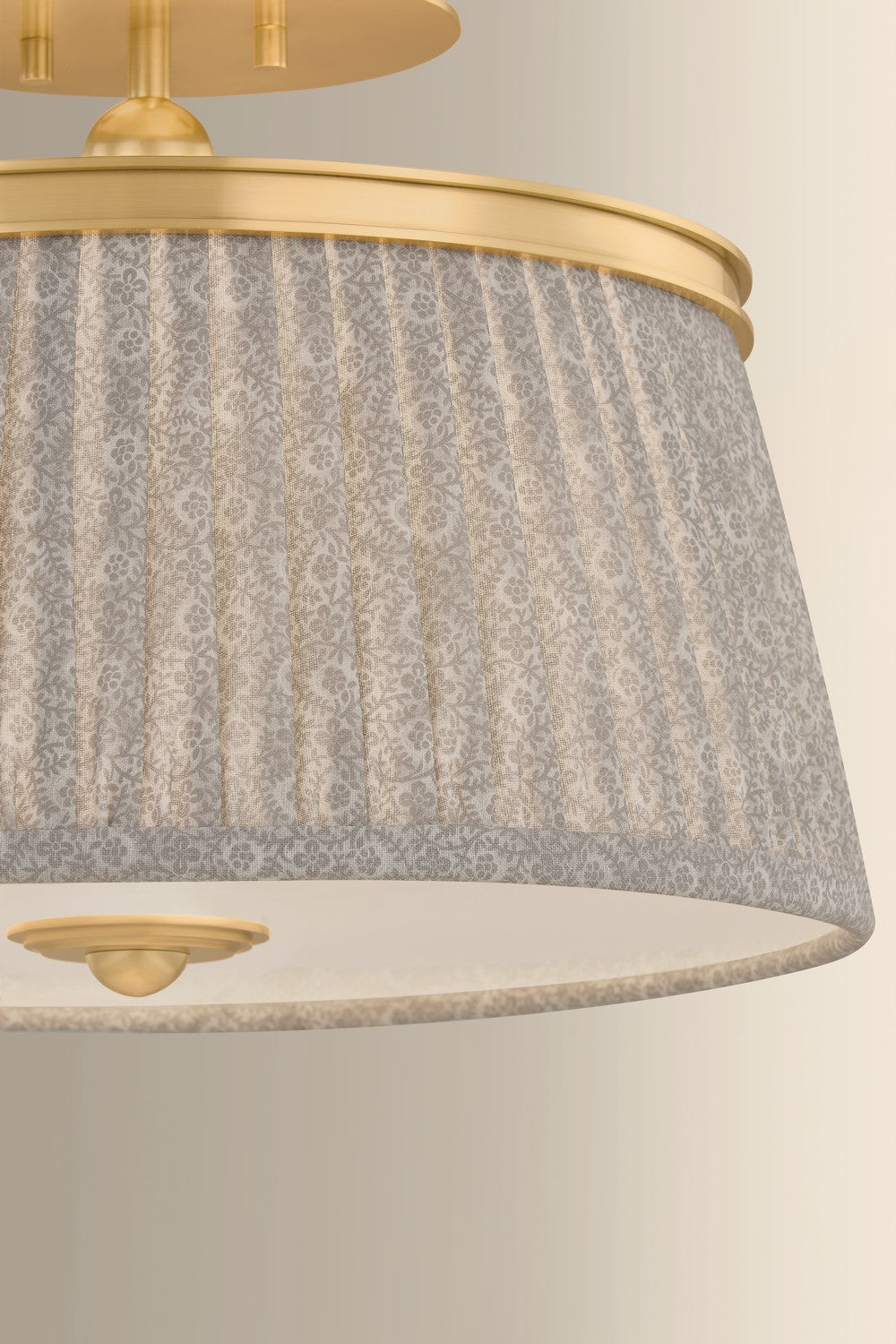 Hudson Valley - 8517-AGB - Two Light Semi Flush Mount - Valeria - Aged Brass