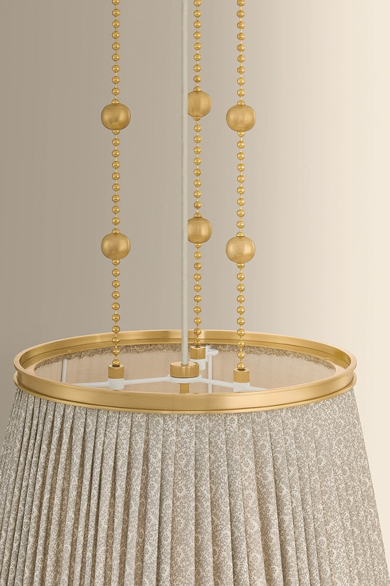 Hudson Valley - 8519-AGB - One Light Pendant - Valeria - Aged Brass