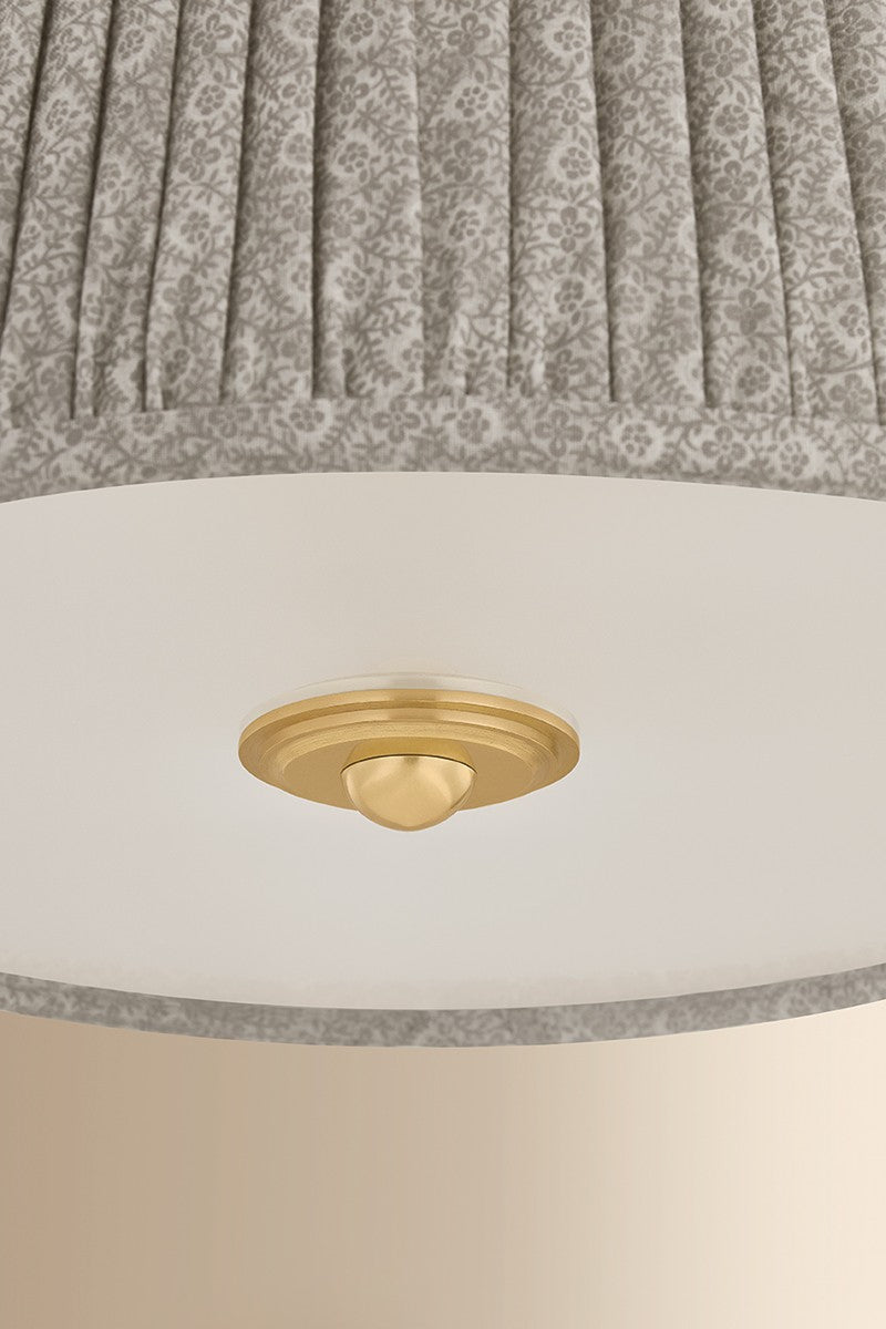 Hudson Valley - 8519-AGB - One Light Pendant - Valeria - Aged Brass