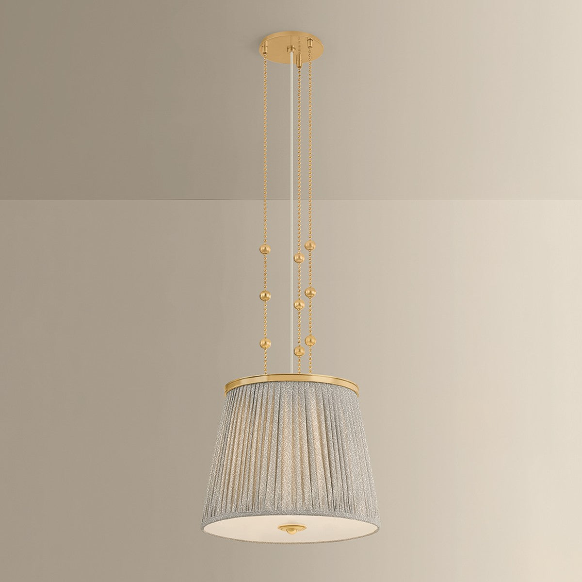 Hudson Valley - 8519-AGB - One Light Pendant - Valeria - Aged Brass