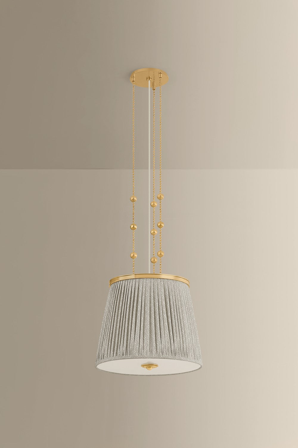 Hudson Valley - 8519-AGB - One Light Pendant - Valeria - Aged Brass