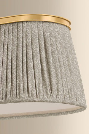 Hudson Valley - 8549-AGB - Three Light Linear - Valeria - Aged Brass