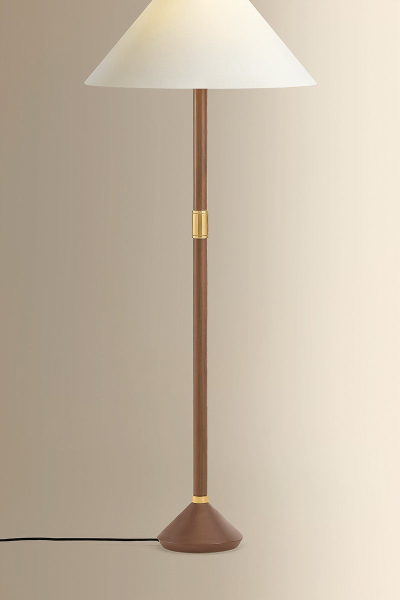 Hudson Valley - L2251-AGB - One Light Floor Lamp - Merrimack - Aged Brass