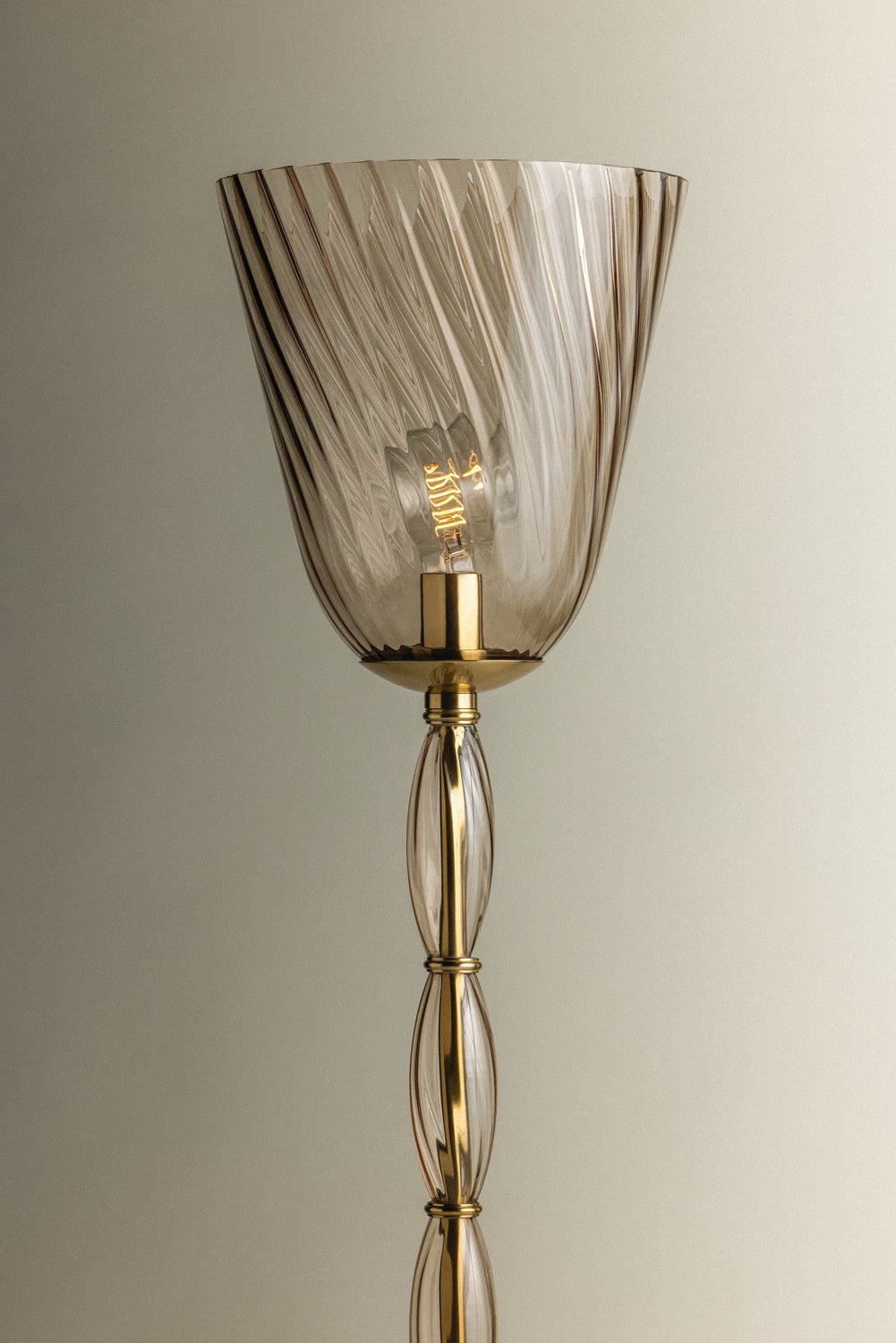 Hudson Valley - L2463-AGB - One Light Floor Lamp - Bleecker - Aged Brass