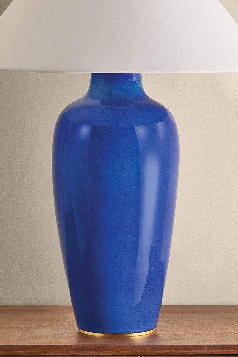 Hudson Valley - L2631-AGB/CBI - One Light Table Lamp - Rhinelander - Aged Brass