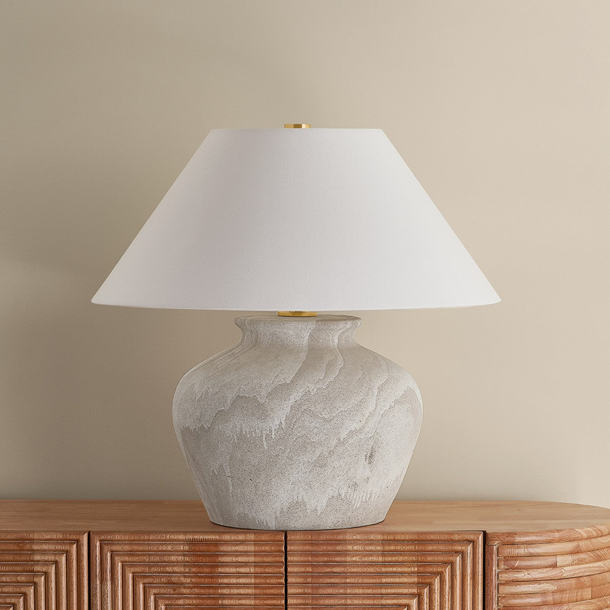 Hudson Valley - L2741-AGB/CWN - One Light Table Lamp - Allards - Aged Brass