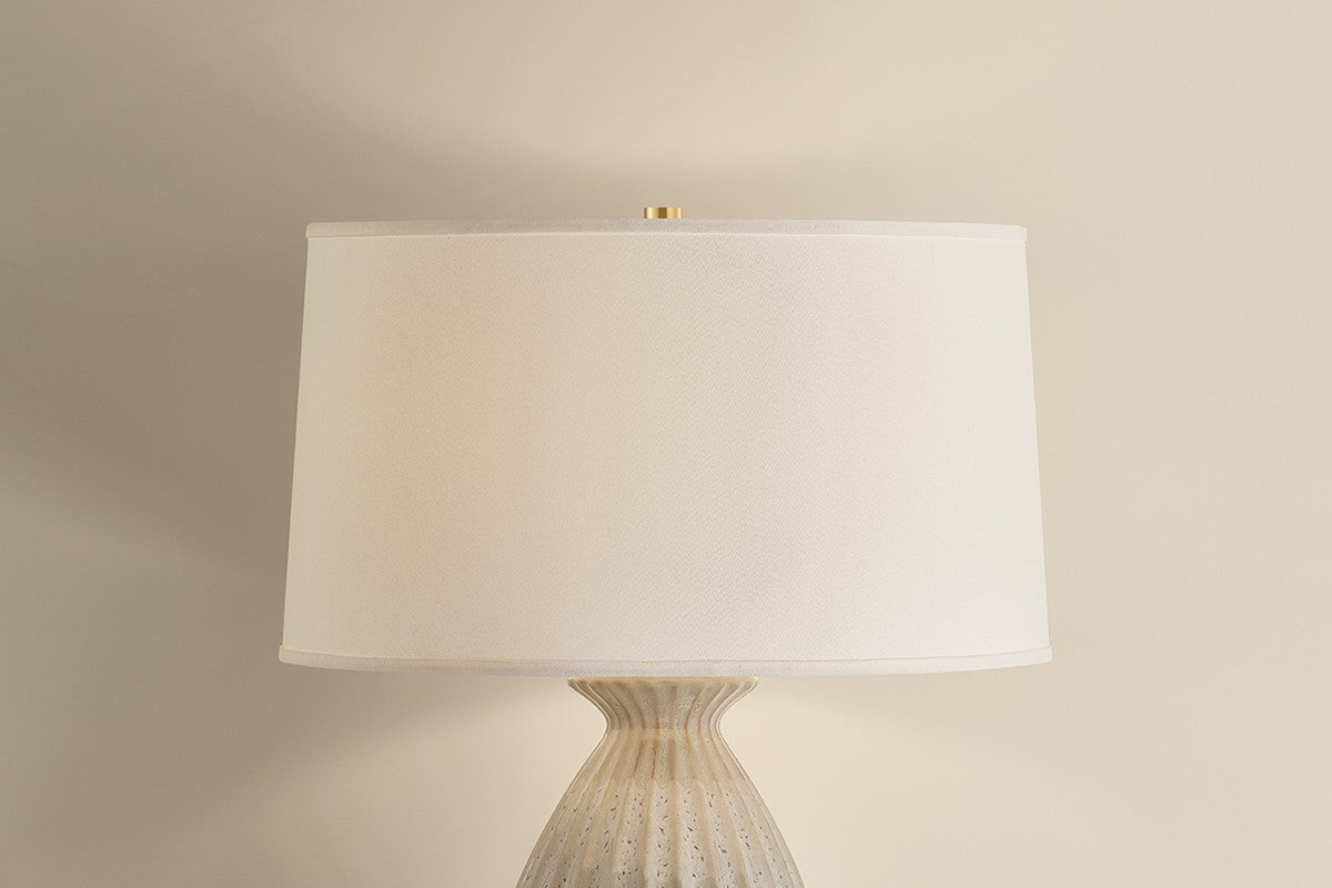 Hudson Valley - L2841-AGB/CTV - One Light Table Lamp - Box Elder - Aged Brass