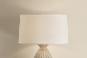 Hudson Valley - L2841-AGB/CTV - One Light Table Lamp - Box Elder - Aged Brass