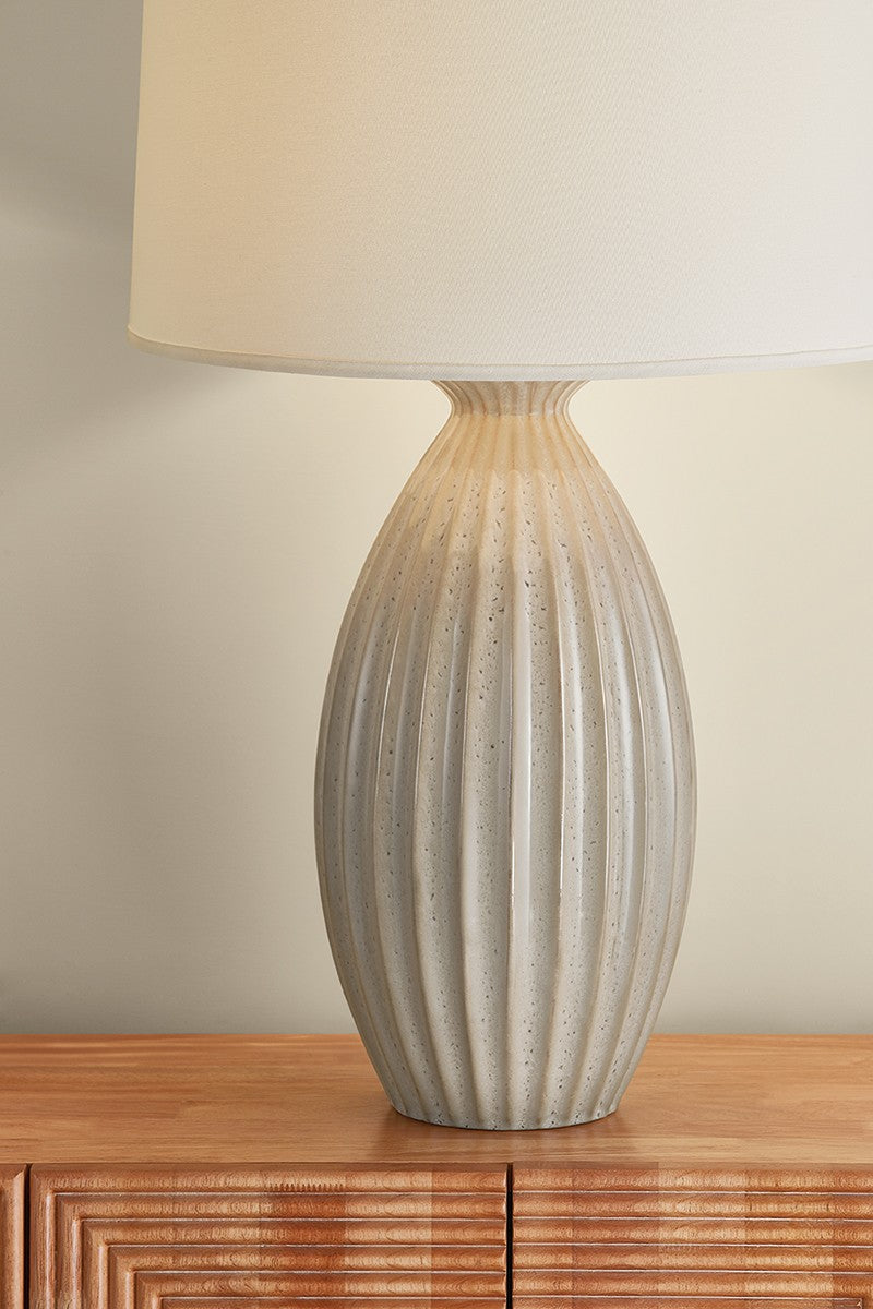Hudson Valley - L2841-AGB/CTV - One Light Table Lamp - Box Elder - Aged Brass