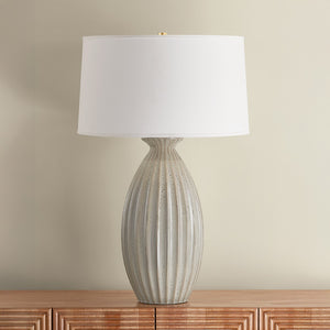 Hudson Valley - L2841-AGB/CTV - One Light Table Lamp - Box Elder - Aged Brass