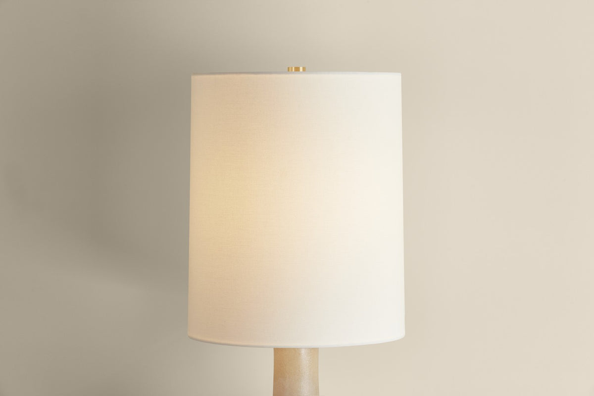 Hudson Valley - L2951-AGB/CTR - One Light Table Lamp - Plum Point - Aged Brass