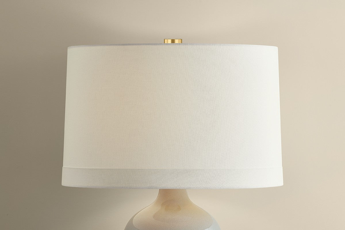 Hudson Valley - L3241-AGB/CFG - One Light Table Lamp - Elk River - Aged Brass