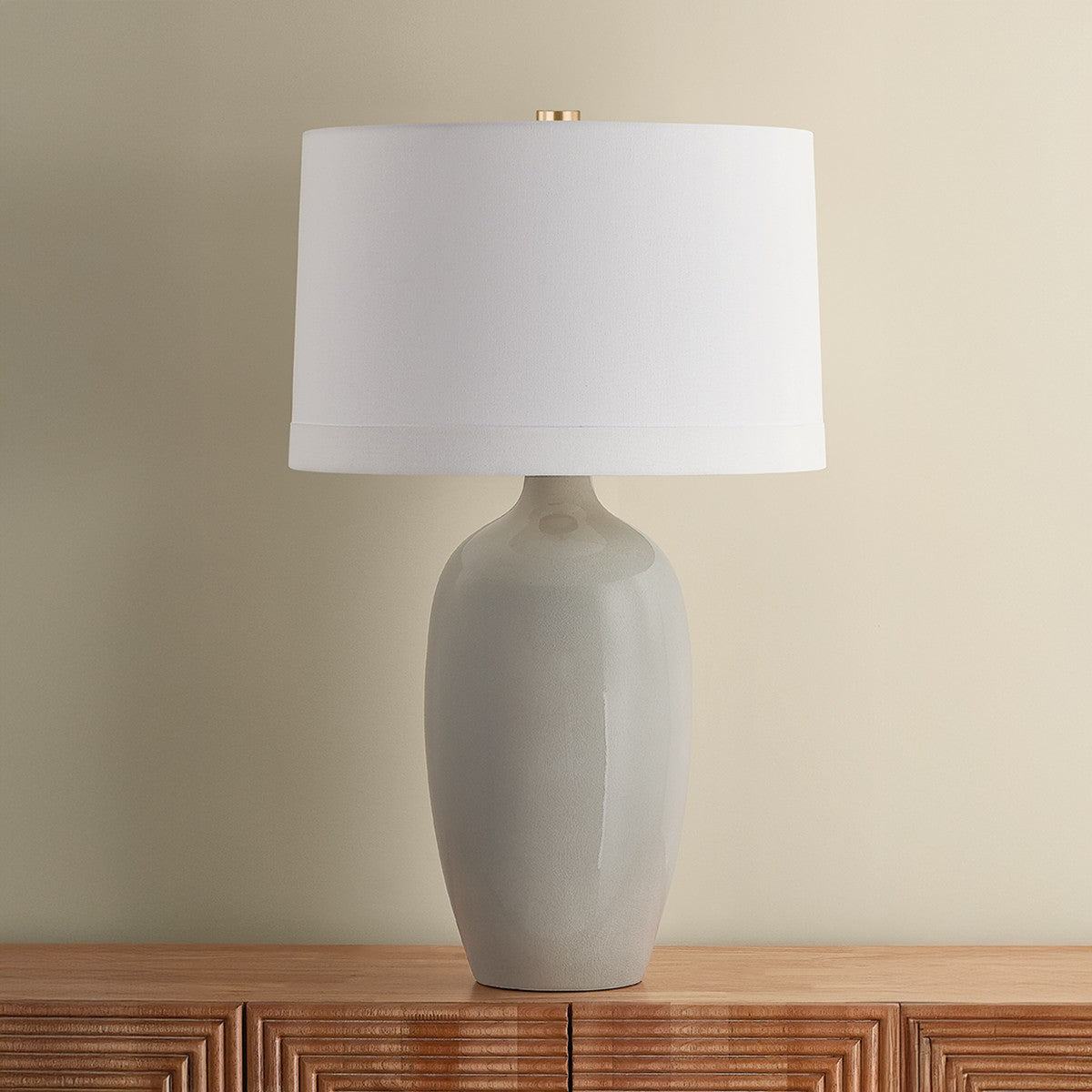 Hudson Valley - L3241-AGB/CFG - One Light Table Lamp - Elk River - Aged Brass