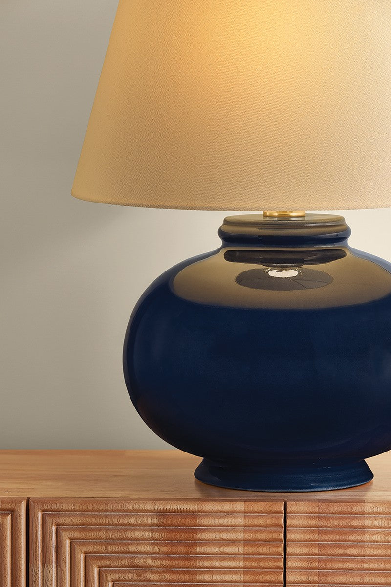Hudson Valley - L3422-AGB/CPE - One Light Table Lamp - Moodus - Aged Brass