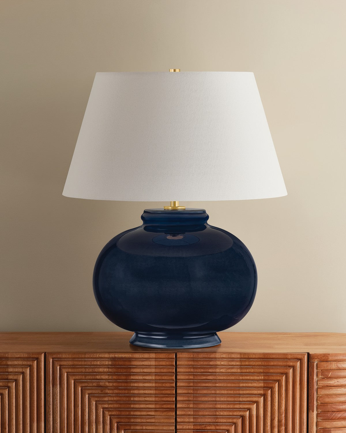 Hudson Valley - L3422-AGB/CPE - One Light Table Lamp - Moodus - Aged Brass