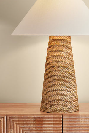 Hudson Valley - L3551-AGB - One Light Table Lamp - Forest Heights - Aged Brass
