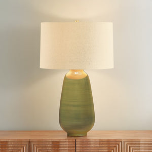 Hudson Valley - L4231-AGB/CDF - One Light Table Lamp - Piermont - Aged Brass