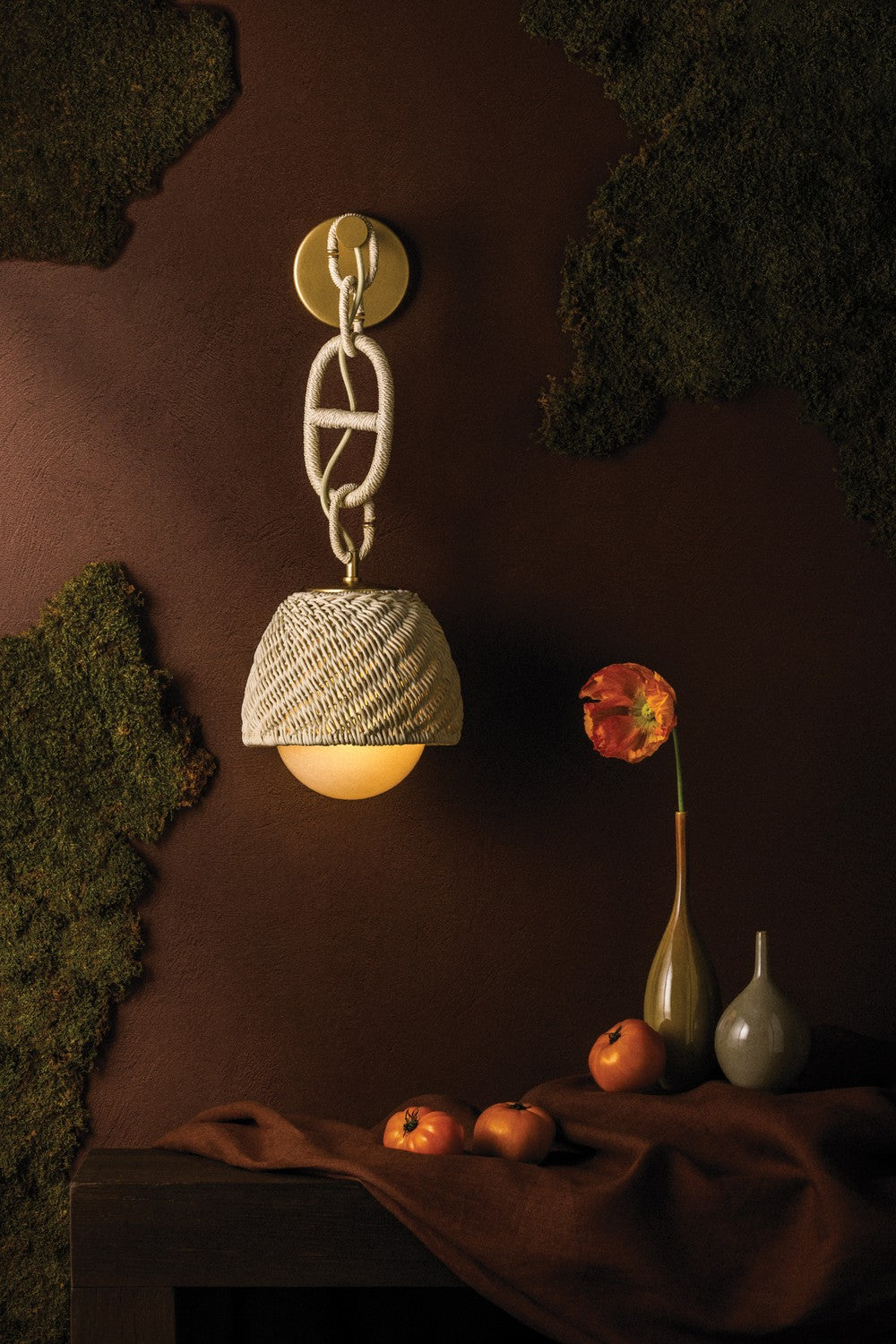 Corbett Lighting - 576-01-CPL - One Light Wall Sconce - Piasu - Champagne Leaf