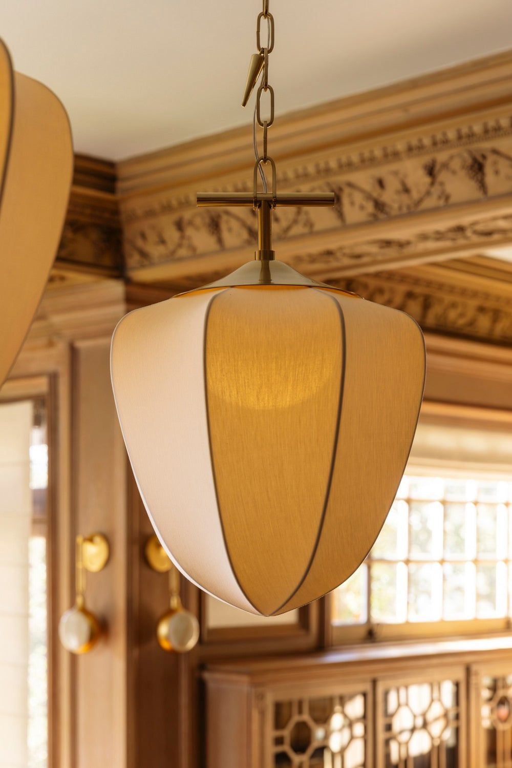 Corbett Lighting - 580-44-VB - Three Light Chandelier - Hoshi - Vintage Brass