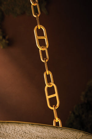 Corbett Lighting - 587-32-VGL - Nine Light Chandelier - Kiso - Vintage Gold Leaf