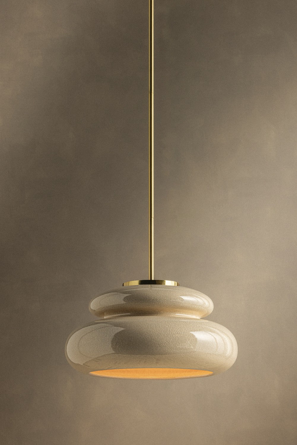 Mitzi - H1145701-AGB/CBR - One Light Pendant - Pia - Aged Brass