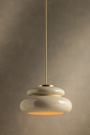Mitzi - H1145701-AGB/CBR - One Light Pendant - Pia - Aged Brass