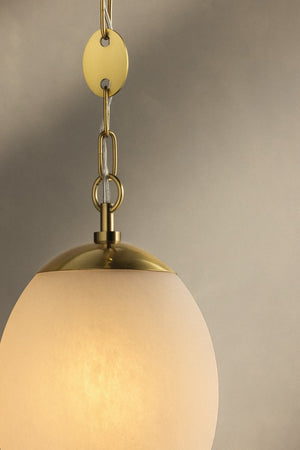 Mitzi - H1146701L-AGB - One Light Pendant - Nell - Aged Brass