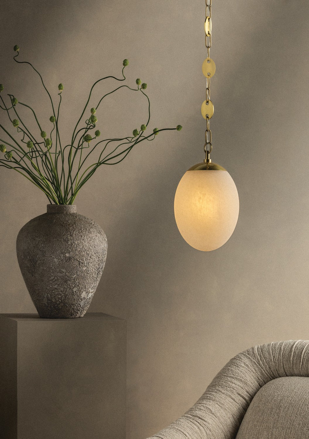Mitzi - H1146701L-AGB - One Light Pendant - Nell - Aged Brass