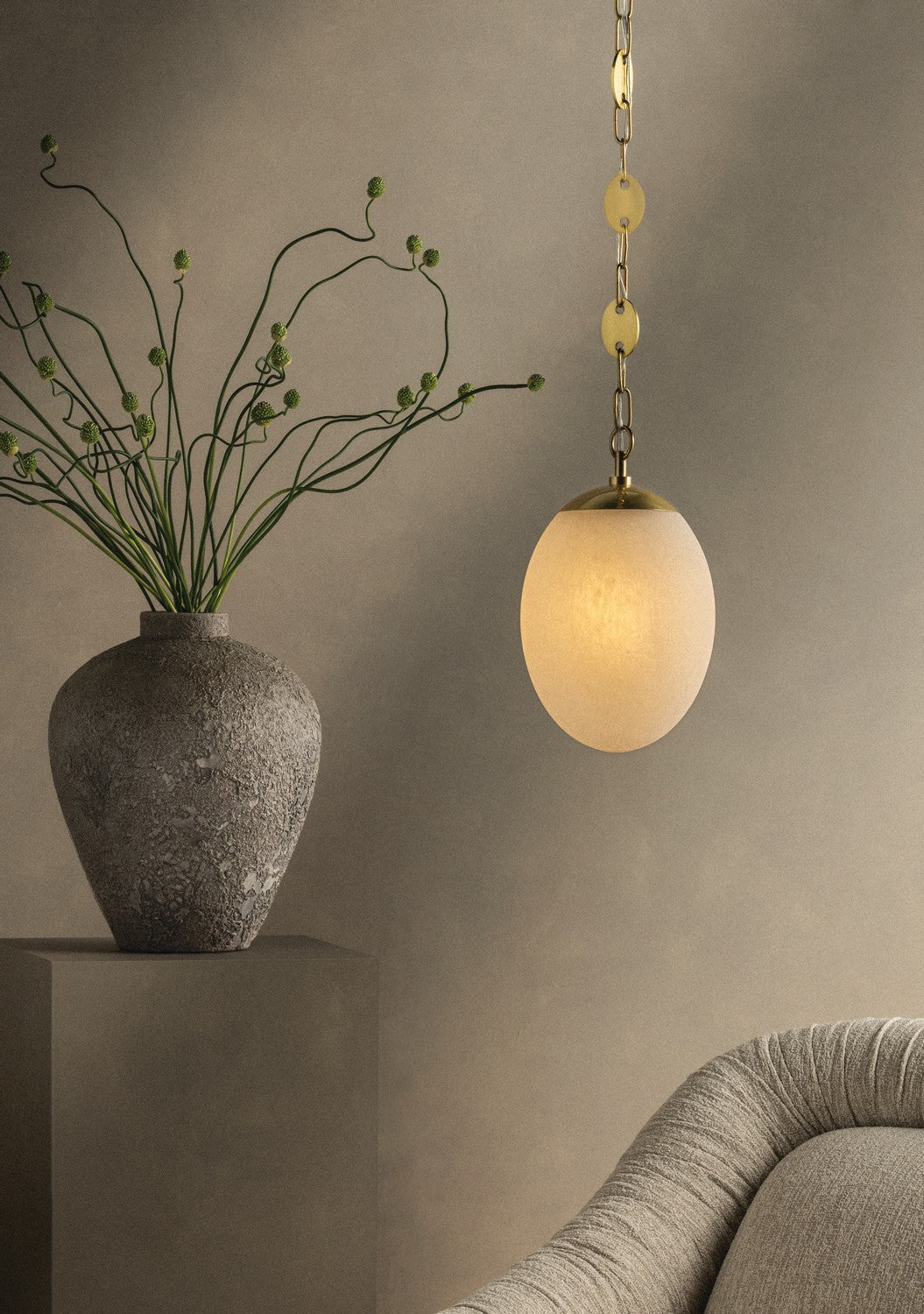 Mitzi - H1146701L-AGB - One Light Pendant - Nell - Aged Brass