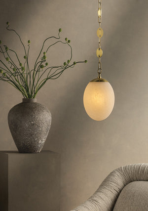 Mitzi - H1146701L-AGB - One Light Pendant - Nell - Aged Brass