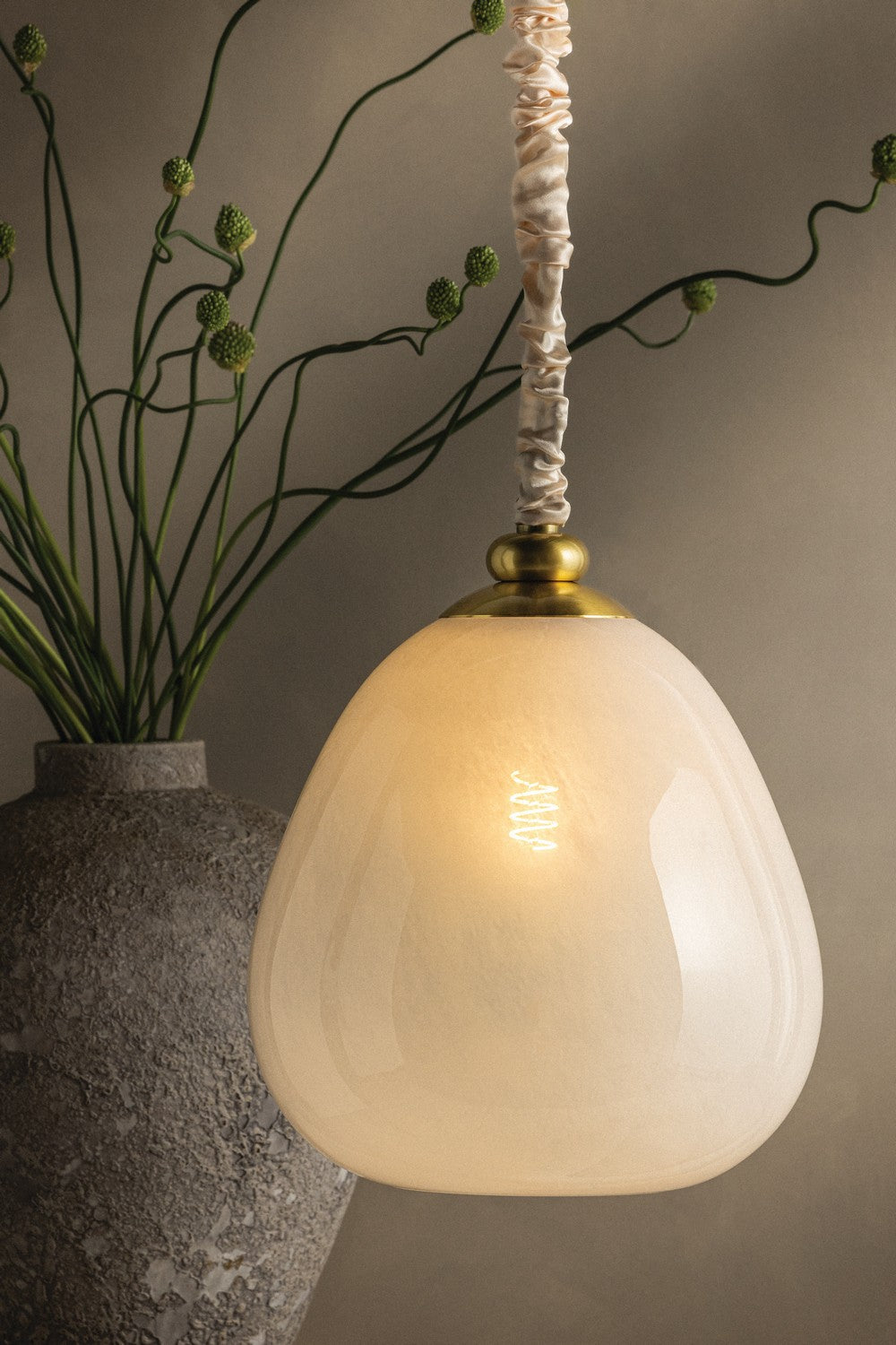 Mitzi - H1150701-AGB - One Light Pendant - Remi - Aged Brass